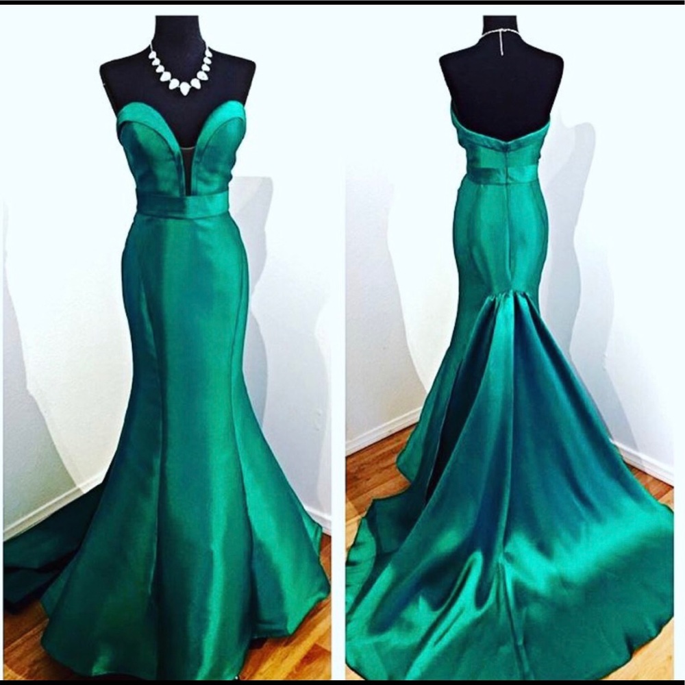Jovani Emerald Green Evening Gown or Prom Dress
